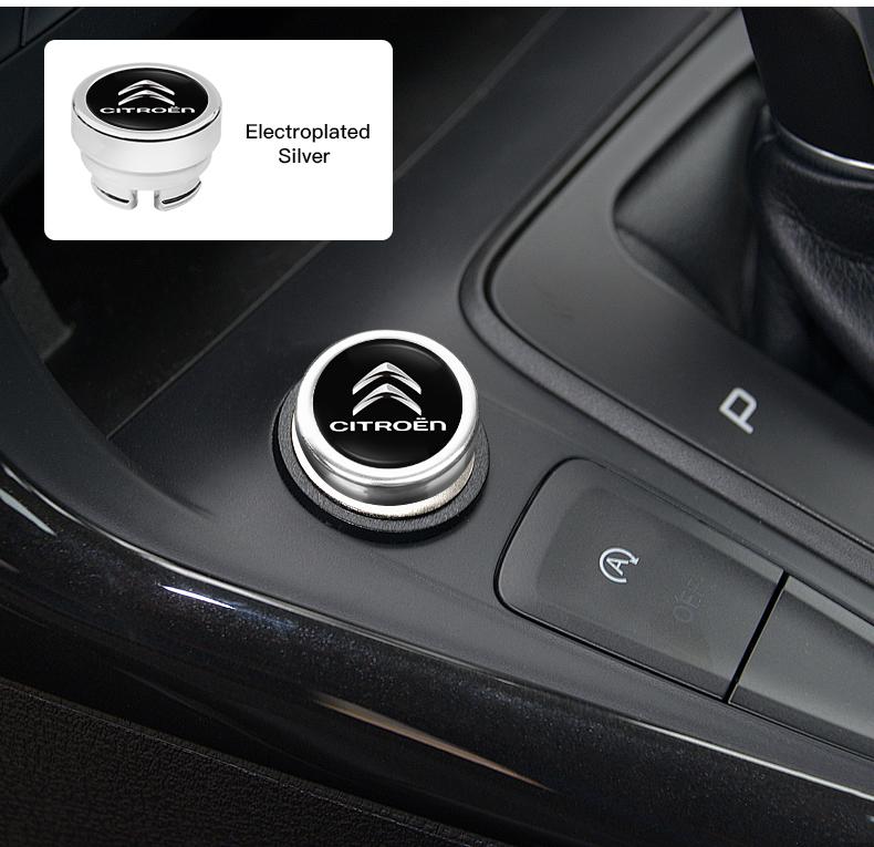 

Car Cigarette Lighter Cover DustProof Decoration Cap For Citroen Cross Berlingo Xsara Grand Picasso Jumper Cactus Saxo Jumpy C8 срібний