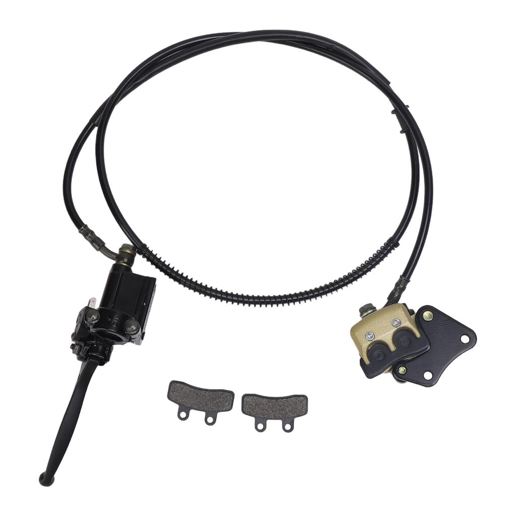 Front Disc Brake Master Cylinder Caliper with Brake Pad Assembly for Chinese 50cc 70cc 90cc 110cc 125cc Dirt Bike Pit