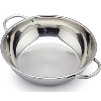 Edelstahl geteilter Hotpot