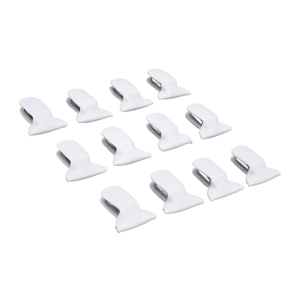 12pcs Metal and Foam Duvet Clips Compact Size Blanket Fasteners Padded Comforter Clips  For Bedding