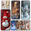 Christmas Snowman Soft TPU For Realme 13 12 11 10 9 Pro Plus GT3 GT2 C21 C25 C35 C53 C55 C67 Pro 5G Phone Case Cover Fundas Bags