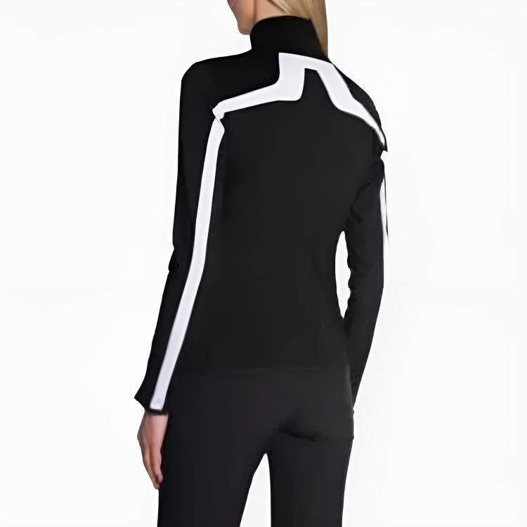 J.LINDEBERG Reißverschluss Color Block Stehkragen Jacke Damenjacken Schwarz GWJS038749999