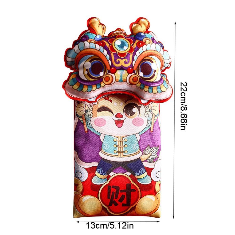 Cartoon New Year Coin Purse Plush Red Packet  Spring Festival Supplies