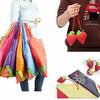 Tragbare, umweltfreundliche, wiederverwendbare Handtasche mit Erdbeermotiv, faltbare Einkaufstasche