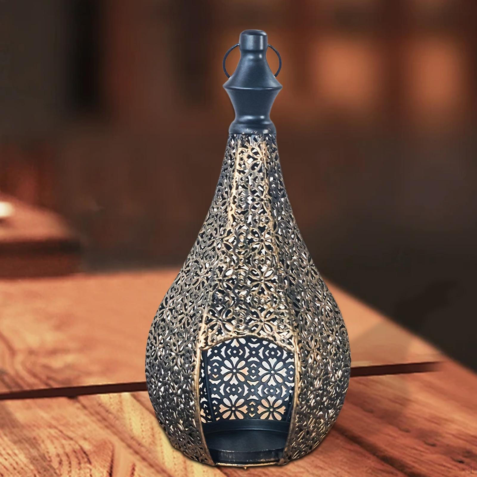 

Candle Holder for Tealights Metal Lantern Indoor and Outdoor Use чорний