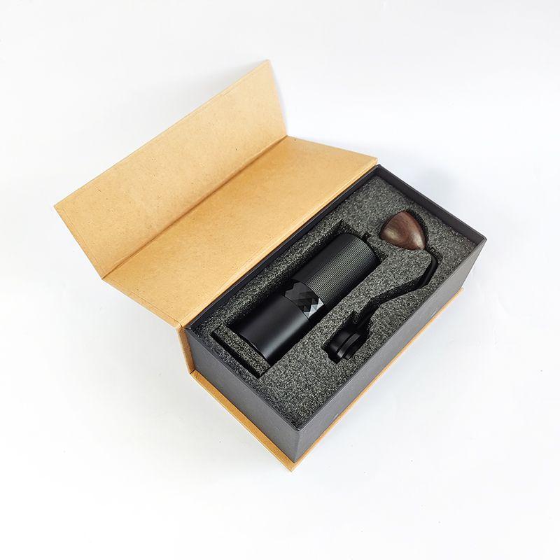 Manual Coffee Bean Grinder with Adjustable Capacity Stainless Steel Portable Manual Electric All-in-one Coffee Grinder