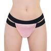 LittleForBig Men's Adult Panties, Double Strap T-Back, Unisex Shapewear, Smooth, Pink, Size S