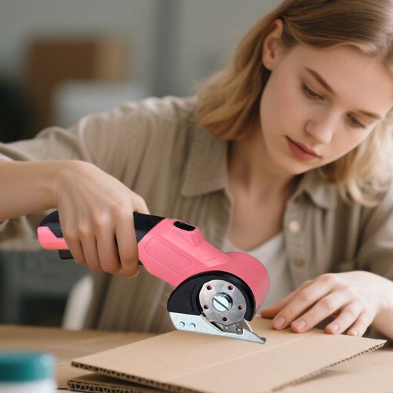 Cordless Cardboard Cutter Electric Fabric Shears High-Speed Motor Lightweight Design Rechargeable Rotary Cutter