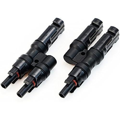 Xrten 1 Paire MC4 Y Panneau Solaire Connecteurs, Connecteurs de Cble Splitter Coupler Outil Combinateur