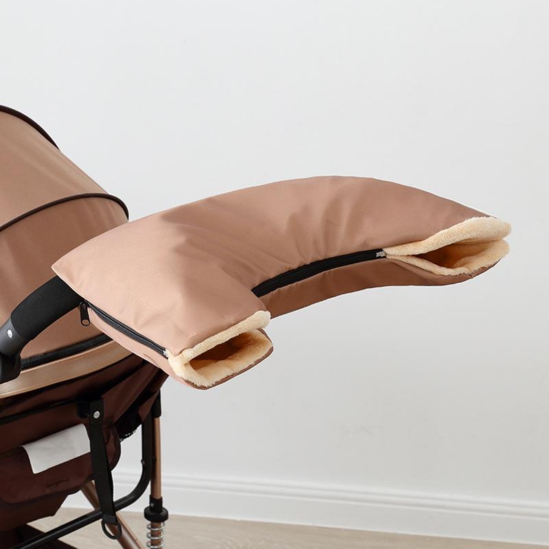 Stroller Winter Gloves Baby Carriage Accessories Pushchair Fleece Lined Windproof Rainproof Cold Protection for Parents