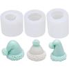 Soap Mold Christmas Hat Silicone Mold 3D Baking Mould Chocolate Candle Mold  Candle Making
