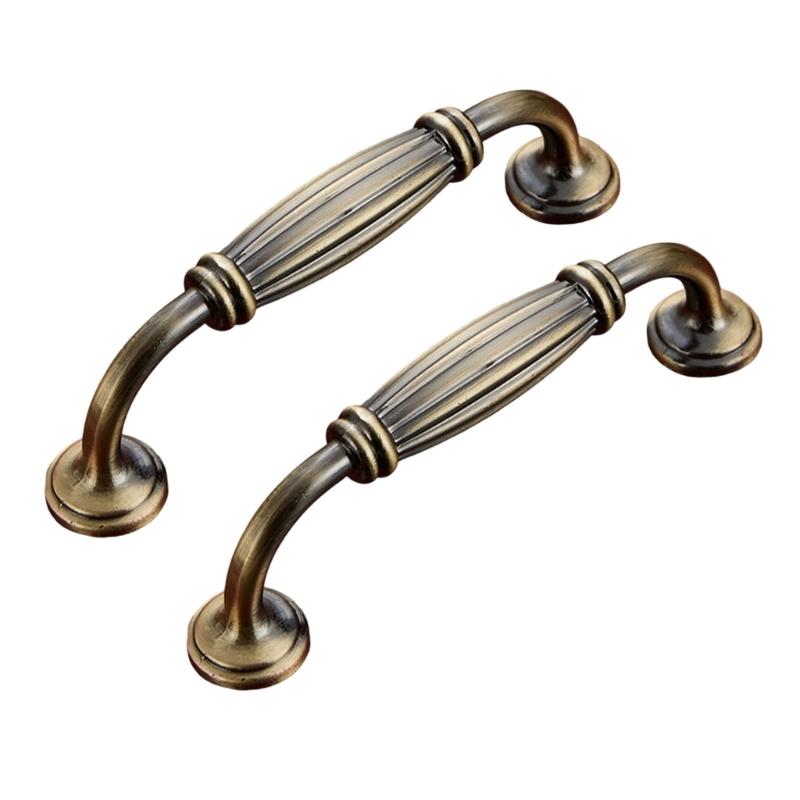 Drawer Pulls Zinc Alloy Dressers Knob Cupboard Handle Vintage Furniture Handle Simple Bedside Cabinet pull Enduring