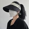 Foldable Summer Wide Brim Sunhat Korean Style UV Protection Visors Fisherman Ponytail Caps  Beach