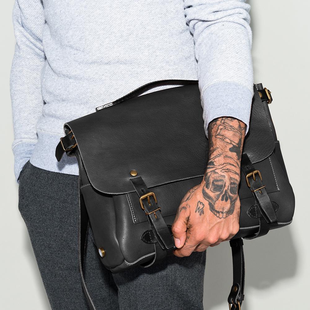 Bleudechauffe Eclair Satchel Bag M - Noir Black