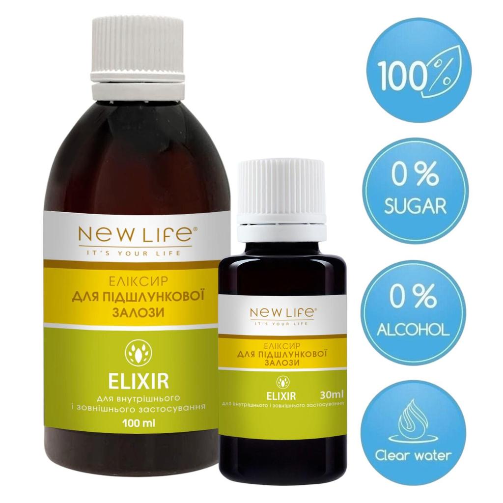 Elixir for the Pancreas Herbal Dietary Supplement New Life