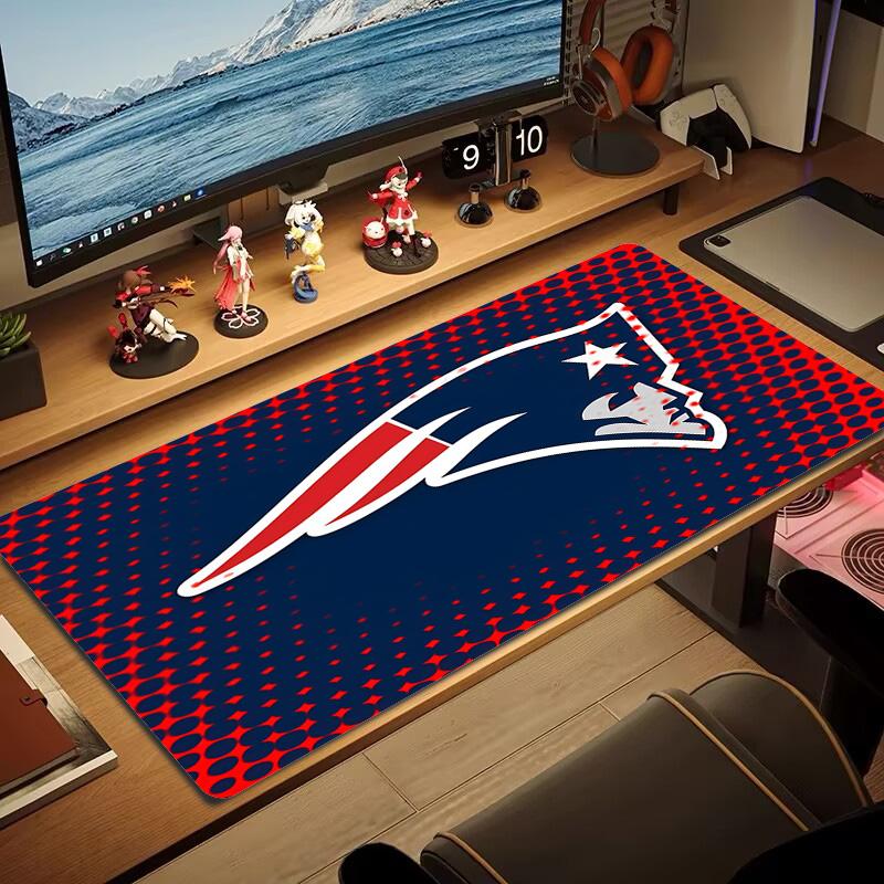 New England Patriots2 Print Cushion Non-slip Laptop Tablet Big Mousepad XXL Mat Mini PC Playmat With Lock edge