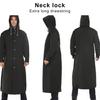 Regenponcho Herren Wasserdicht Lang Regenmantel Kapuze EVA Regenmantel Jacke zum Wandern Radfahren Camping