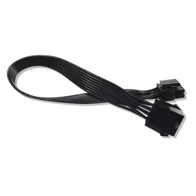 8-Pin CPU Extension Cable, Male To Female, 4+4 Black, 30cm
