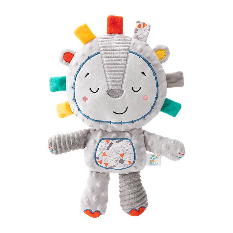 

Детская плюшевая погремушка с колокольчиком, игрушка с бирками для младенца, мягкая игрушка-животное, встроенные погремушки, сенсорная игрушка-слон с колокольчиком, плюшевая игрушка для сна, подарок