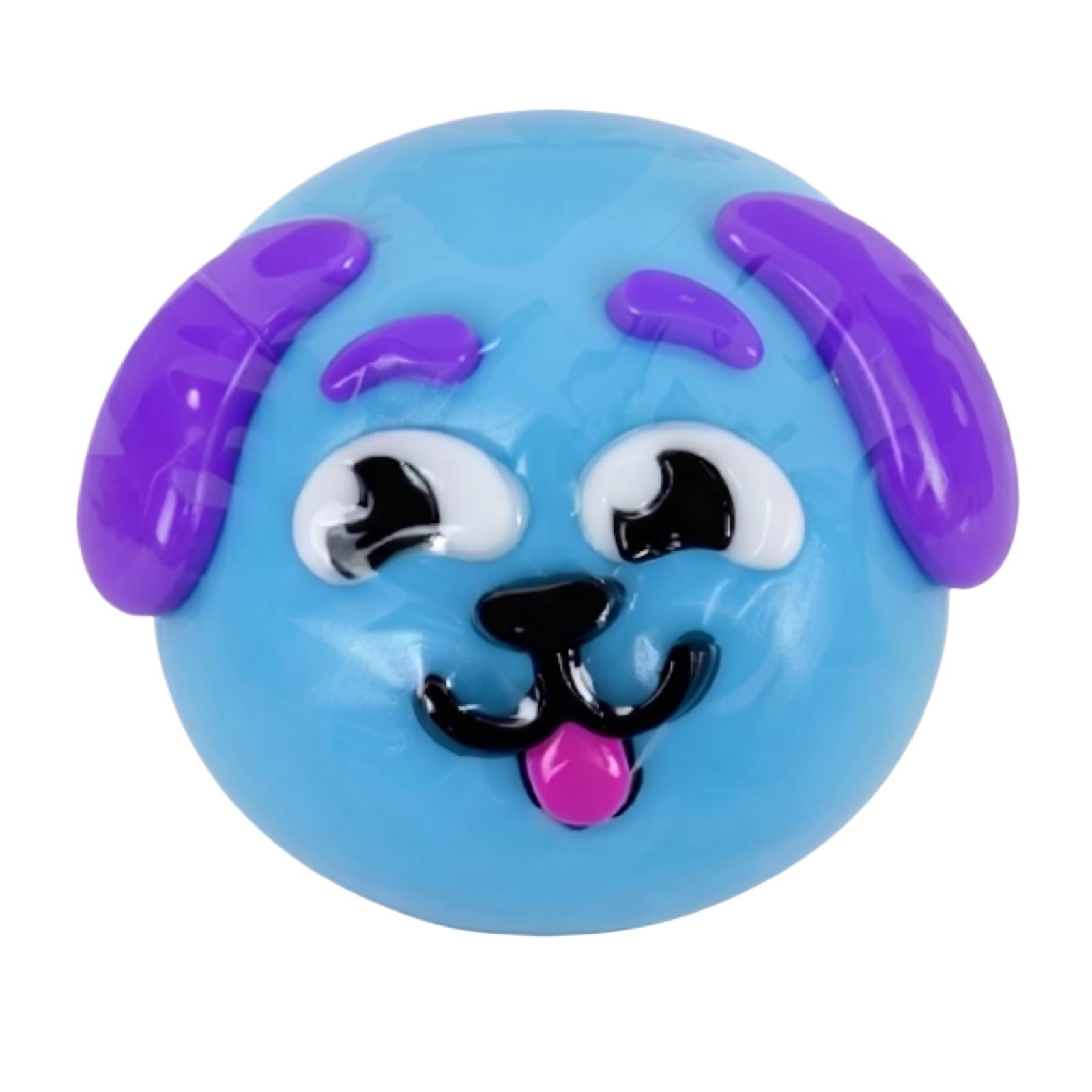 

Slow Rising Face Changing Squeeze Toy Soft PU Foam Stress Relief Handheld Decompression Toy for Office and Home Use One Size синий