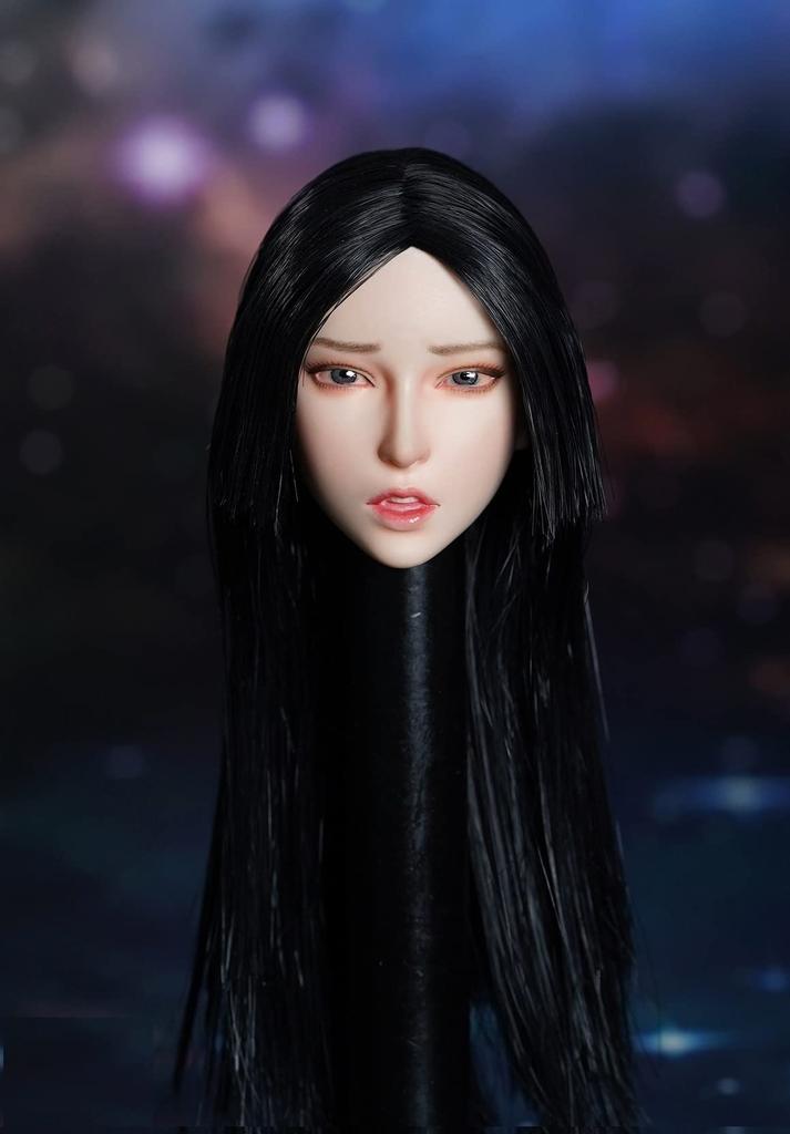 [TOYBARJAPAN] 1/6 Scale Action Figure Head for SUPER DUCK SDH027-C, Beautiful Asian Girl (Body and Clothes Not Included)