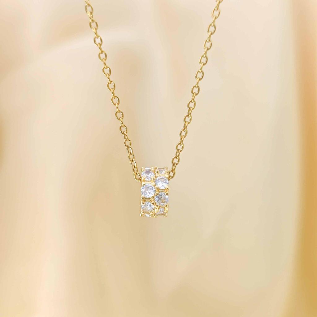 Women's Gold-Plated Copper Necklace: Luxury Fu Lu Pendant Clavicle Chain - Versatile Fashion Accessory