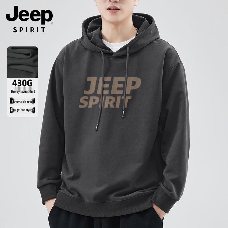 

JEEP SPIRIT Men s Loose Fit Hooded Sweatshirt 3XL