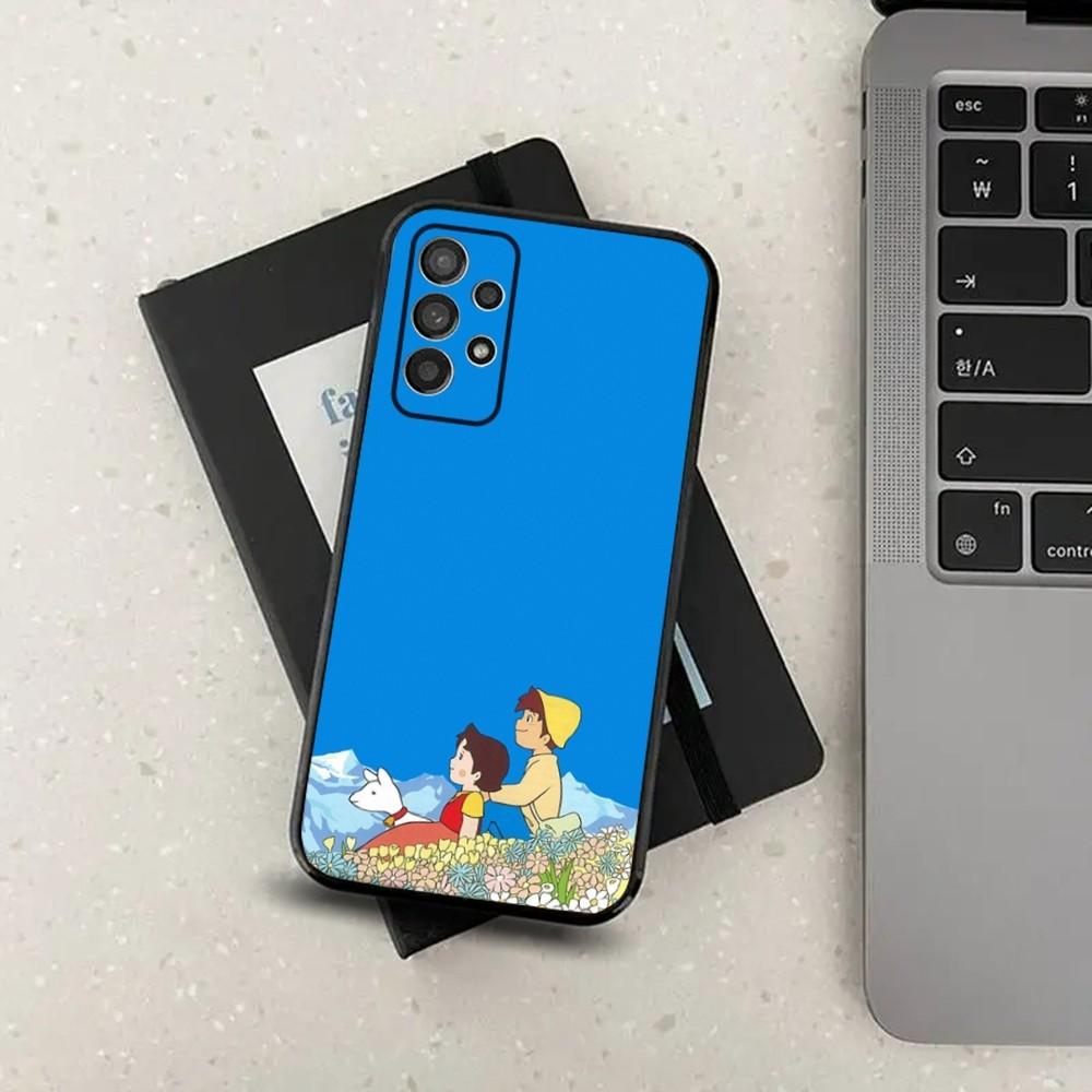 

H-Heidi Cartoon Phone Case For Samsung S24,S21,S22,S23,S30,Ultra,S20,Plus,Fe,Lite,Note,10,9,5G Black Soft Cover Samsung S24