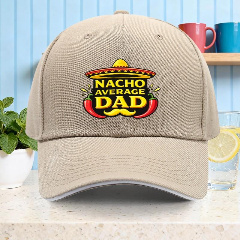Nacho Average Dad Sombrero Chili Pepper Baseball Cap Unisexs Breathable Cotton Casual Hat