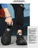 Versatile Men's Spring Casual Running Shoes: Breathable, Lightweight, Thick-Soled, Height-Increasing Trendy Dad Sneakers.