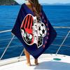Soccer Team Crest Design Printed Beach Towel, Super Soft Microfiber, Perfect Gift Birthday, for Pool, Beach, Travel, for family and friends