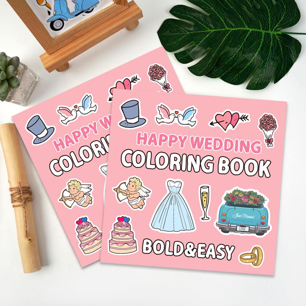 40-Page Fruit & Food Cartoon Doodle Coloring Book for Kids Aged 4+