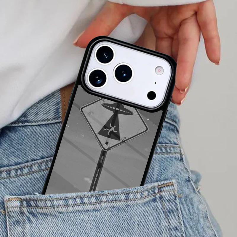 Sky aliens UFO astronauts lovely Phone Case for iPhone 17ProMax 12 13 14 15 16e 17 Pro Max Plus Air Cover