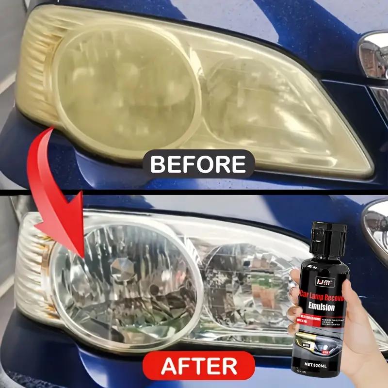 Car Headlight Restoration Kit,Scratch and Oxidation Remover,Polishing and Renewal Paste,Enhances Light Clarity and Brightness