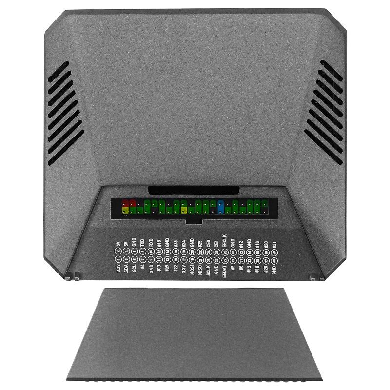Raspberry Pi 4 Model B Aluminum Alloy Case with Fan & GPIO Breadboard Experiment Shell