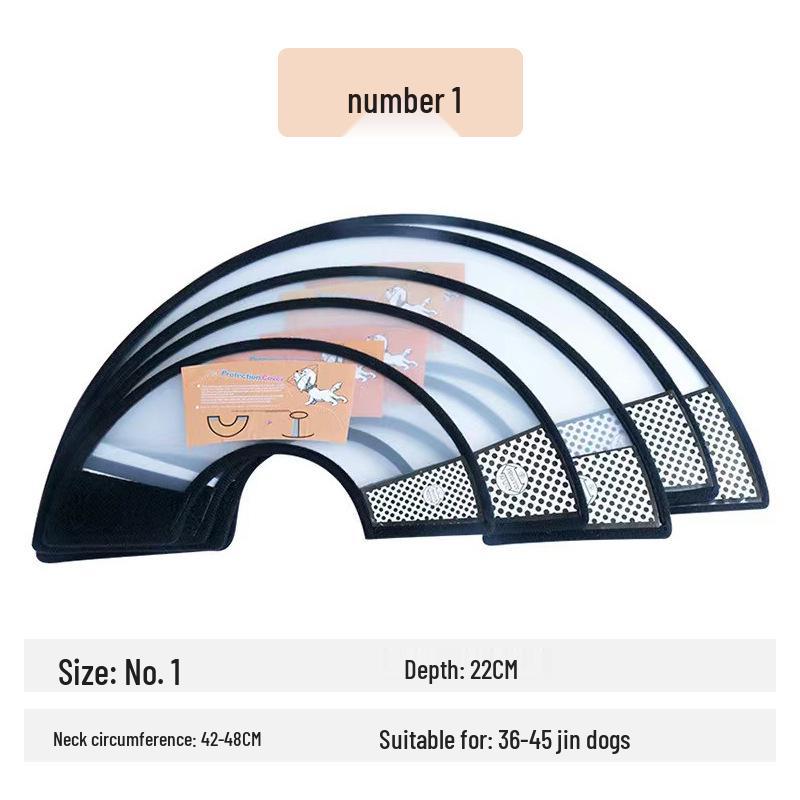 Pet Elizabethan Collar: Protective Head Shield for Grooming and Bathing Dogs and Cats, Anti-Scratch and Bite.
