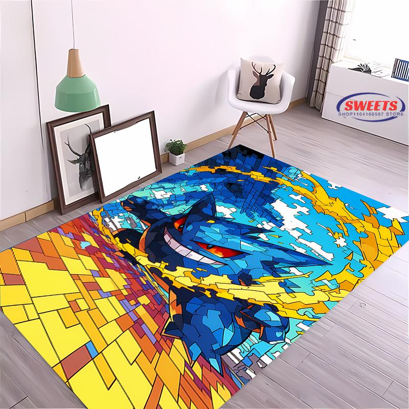 New Arrive! Pokemon Gengar Cartoon Carpet,Rug for Living Room Tapete for Bedroom Sofa Doormat Decor Non-slip Floor Mat Potdemiel