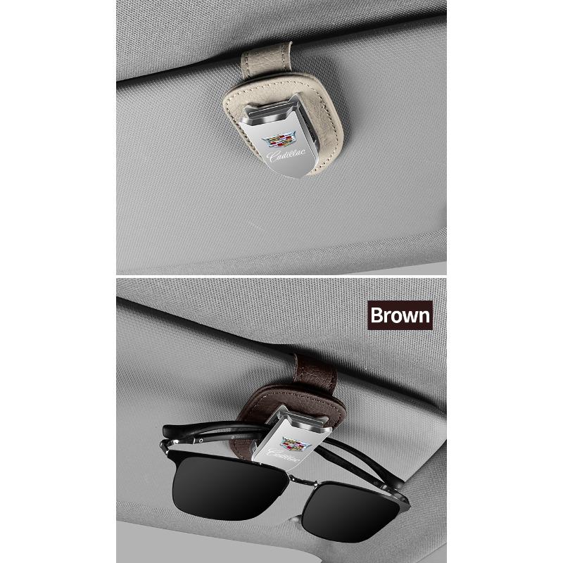 Car Eyeglass Holder Glasses Storage Clip Auto Accessories For Cadillac CTS STS DTS SRX XLR ATX Escalade Seville Tiburon