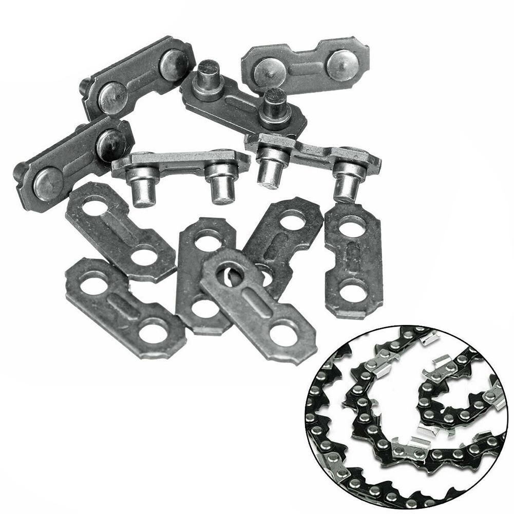 6pcs Chainsaw Chain Joiner Links for 3/8 0 063 Chainsaw Chain Replacement Metal Parts Accessories for Chain Saw Repair