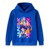 Kids Boys Girls Hoodie Sweatshirt Cute Anime Pop Music Group Print Long Sleeve Casual Pullover Top for School Daily Wear