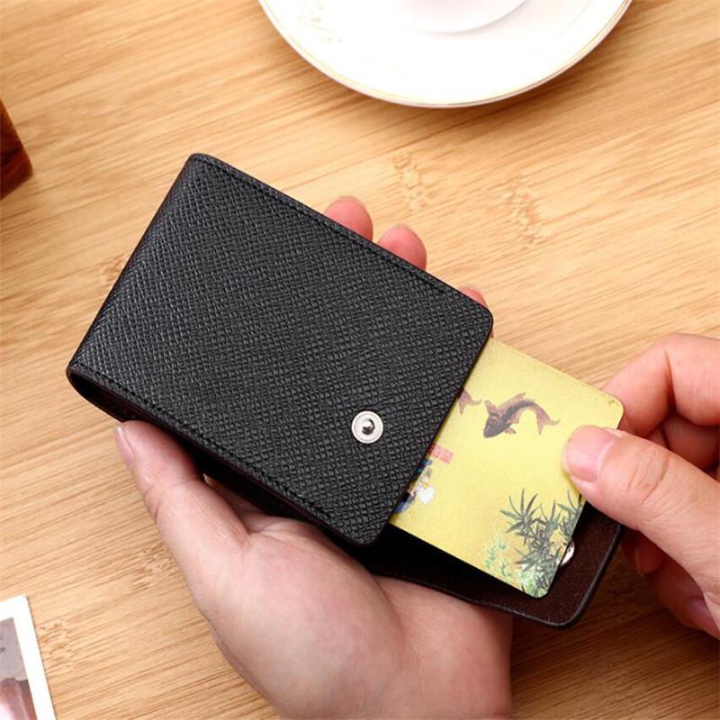 1 Pc Men Credit Card Holder Leather Purse for Cards Case Wallet for Credit ID Bank Card Holder Women Cardholder and Coins