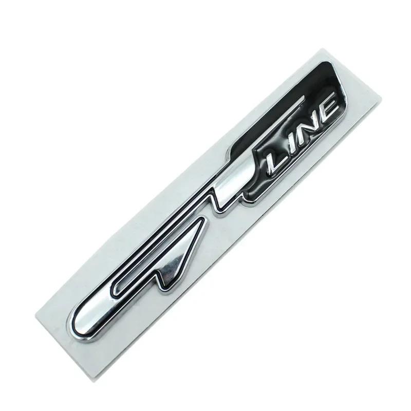 RVGH1 3D Car GT line Design Fender Rear Trunk body Emblem Badge sticker For Kia GTLINE K9 Forte Ceed Cerato RIO K3 K5 Auto Accessories