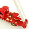 Die-cast Metal Pull-Back Miniature Car Die-cast Classic Fire Truck (Gold Ladder Truck)