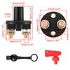AD 1pc Car Battery Switch Disconnecter Power Isolator Cut Off Rally Switch Kit  With Removable Key For Car Motorcycle Truck Boat