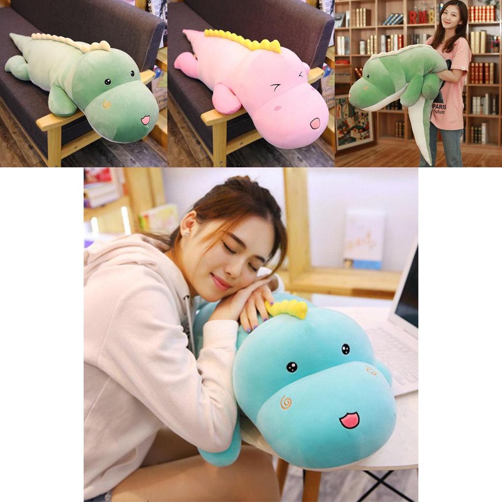 Kız Çocukları İçin Sevimli Dinozor Peluş Oyuncak Bebek, Ev Dekorasyonu Yastığı