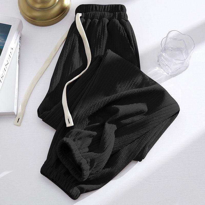 

2026 Spring Slimming Joggers: Unisex Polyester Pants for Shorter Frames - Fashionable, Loose-Fit Harem Style for Spring/Autumn. L [Recommended 100-120 lbs]