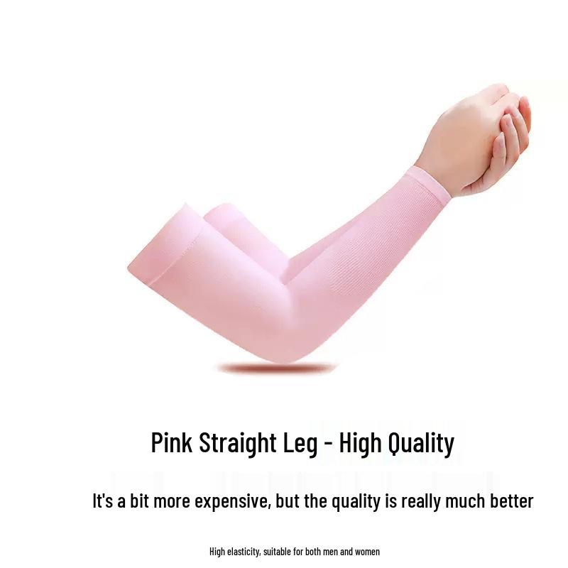 Unisex Anti-UV Cooling Arm Sleeves for Summer Cycling & Driving - Breathable Ice Silk
