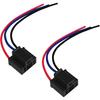 H4 Headlight Wire Socket Connector, 3 Wire Way Male/Female Headlight Power Plug, Waterproof Wiring Harness Sockets Connector, Light Holder Wiring