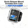 45M/144FT Invisible Diving Case Hard Housing Cover for DJI Osmo 360 Action Camera Accessories