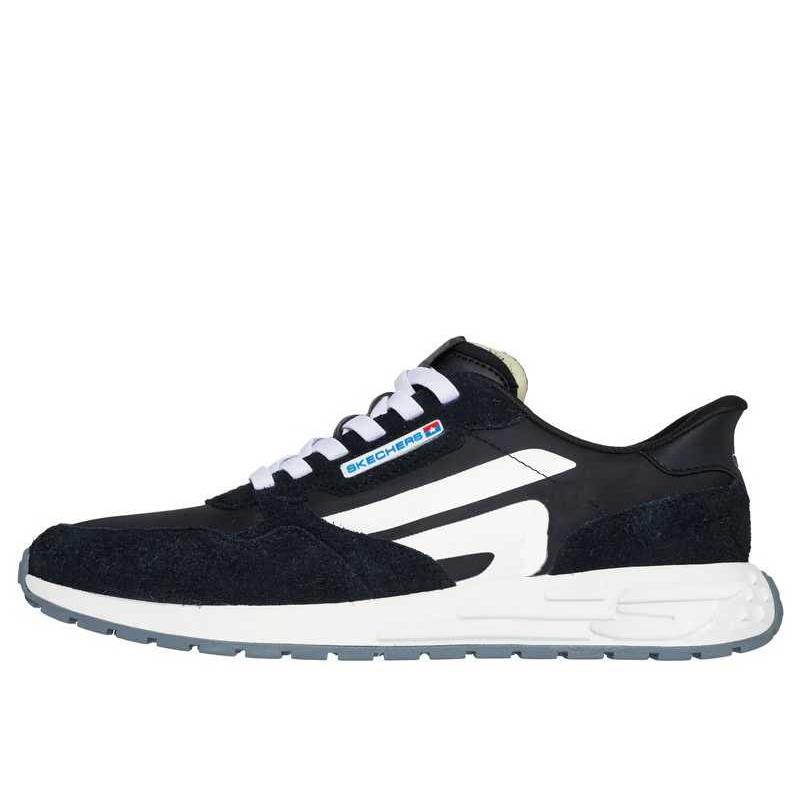 Skechers Slip-Ins Fashionable Simple Trendy Low-Top Running Shoes Men sneakers Black 211249-BLK 39.5
